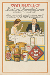 716024 Engelstalige reclamekaart met de tekst ’You cannot really dine well without VAN RIJN’s mustard’, uitgegeven door ...